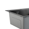 Мойка для кухни интегрированная Lidz Handmade Max 500 H7849BR Brushed Black PVD, 3,0/1,0 мм, крыло справа, увеличенная чаша LDH7849ВRBRUBLM49466 купить в САНН Одесса, изображение 6