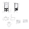 Готовое решение Qtap для ванной комнаты: подвесной унитаз Tern Ultra Quiet 525x345x360 + комплект инсталляции Standard (линейная кнопка Chrome) купить в САНН Одесса, изображение 2