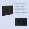 Готовое решение Qtap для ванной комнаты: подвесной унитаз Jay Ultra Quiet 485x360x320 + комплект инсталляции Standard (линейная кнопка Black) купить в САНН Одесса, изображение 5