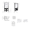 Готовое решение Qtap для ванной комнаты: подвесной унитаз Jay Ultra Quiet 520x360x320 + комплект инсталляции Standard (круглая кнопка Chrome) купить в САНН Одесса, изображение 2