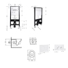 Готовое решение Qtap для ванной комнаты: подвесной унитаз Jay Ultra Quiet 520x360x320 + комплект инсталляции Standard (круглая кнопка White) купить в САНН Одесса, изображение 2