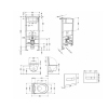 Готовое решение Qtap для ванной комнаты: подвесной унитаз Swan Ultra Quiet 485x360x320 + комплект инсталляции Standard (линейная кнопка Black) купить в САНН Одесса, изображение 2