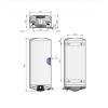 Электрический водонагреватель Thermo Alliance Spectra Flat 50 л универсальный, мокрый ТЭН 3,3 кВт, h 279 мм купить в САНН Одесса, изображение 2
