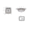 Кухонная мойка Brinex 4848 0,6 мм Satin (BRIN4848SAT0651257) купить в САНН Одесса, изображение 2