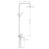 Душевая колонна со смесителем MIXXUS RELAX 009-J (MI8274) купить в САНН Одесса