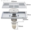 Душевой трап KOER FD11-100x200-180 100x200мм, прямой отвод (KR3418) купить в САНН Одесса, изображение 2