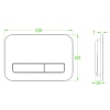 Панель смыва KOER KT-0609-01 240x160x7mm пластиковая, кнопка линейная (цвет хром) (KR6130) купить в САНН Одесса, изображение 2
