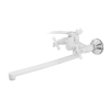 Смеситель для ванны PLAMIX SIRIUS-140 WHITE (со шлангом и лейкой) (Цвет белый) (PM0637) купить в САНН Одесса, изображение 3