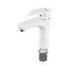 Смеситель для умывальника PLAMIX CEZAR-001 WHITE (без подводки) (PM0732) купить в САНН Одесса