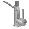Смеситель для кухни ZERIX FUL-017 REFL.GRAY с силиконовым изливом, из нерж.стали SUS304 (излив серый) (ZX5993) купить в САНН Одесса