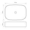 Раковина накладная MIXXUS PREMIUM BEVEL-0103 BLACK 510х370х120mm (MP6520) купить в САНН Одесса, изображение 2