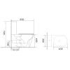 Бачок для унитаза-компакта MIXXUS BEVEL-0407-T1 TANK 400x350x140 в комплекте со сливной арматурой (MI8323) купить в САНН Одесса, изображение 4