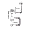 Сифон для кухни MIXXUS SK-02-A 3 1/2"x40 с нержавеющей сеткой, гибким прямоугольным переливом (MI8194) купить в САНН Одесса
