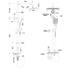 Душевая колонна со смесителем MIXXUS PREMIUM RIVIERA 009-J GRAPHITE с кноп. переключ., 4 режима (Цвет графит) (MI6835) купить в САНН Одесса, изображение 3
