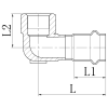 Колено 90° ВР KOER KQ.L3512F PRESS-INOX AISI 304 35x1 1/4" (KR6413) купить в САНН Одесса