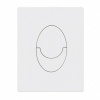 Панель смыва KOER KT-0606-03 157x198x3mm пластиковая, кнопка округленная (цвет белый) (KR5713) купить в САНН Одесса