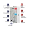 Газовая колонка MIXXUS GWH-0510 BASIC GLASS дымоходная 10 л/мин (панель из стекла с рисунком) (WH0026) купить в САНН Одесса, изображение 4