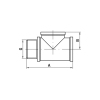 Тройник Koer KF.T06FMF.WN 1/2'' ВНВ (без никеля) (KR3029) купить в САНН Одесса
