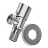 Кран для подключения сантехприборов ZERIX BAV-02-1/2x3/4 (Цвет хром) (ZX5098) купить в САНН Одесса