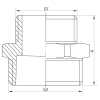 Ниппель редукционный 3/4"x2" Koer KF.N0820 (KF0044) купить в САНН Одесса