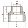 Муфта редукционная ВВ 40x32 PPR Koer K0036.PRO (KP0044) купить в САНН Одесса