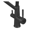Смеситель для кухни ZERIX MAG-021 BLACK REFL.BLACK с силиконовым изливом, из нерж.стали SUS304 с выходом для питьевой воды (цвет графит, излив серый) (ZX6006) купить в САНН Одесса, изображение 3