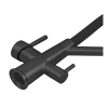 Смеситель для кухни ZERIX MAG-021 BLACK REFL.BLACK с силиконовым изливом, из нерж.стали SUS304 с выходом для питьевой воды (цвет графит, излив серый) (ZX6006) купить в САНН Одесса, изображение 4
