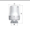 Термоголовка Roho R4010-3015 - 30х1,5 (жидкостный элемент) (RO0136) купить в САНН Одесса