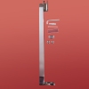 Дверь в нишу распашная KOER SR SD04-100x200-TR-01 прозрачное стекло EASY CLEAN 10мм хром (KR5386) купить в САНН Одесса