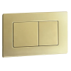 Панель смыва KOER KT-0612-12 240x160x10mm из нержавеющей стали, кнопка квадратная (цвет матовое золото) (KR6121) купить в САНН Одесса, изображение 4