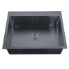 Мойка Zerix ZH5843-215 Nano-Black (3.0/0.8) из нержавеющей стали (MX1584) купить в САНН Одесса, изображение 2