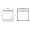 Зеркало MIXXUS WARM MR02-80x80 с LED Touch, Anti-fog, димером, рег. яркости, часами (MI6934) купить в САНН Одесса, изображение 2