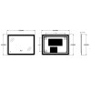 Зеркало ZERIX MIRRA MR05-80x60-REVERSE с LED Touch, Anti-fog, димером, рег. яркости (ZX6056) купить в САНН Одесса, изображение 3