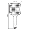 Лейка для душа KOER KP-0402-03, 3 функции (Цвет белый) (KR4987) купить в САНН Одесса
