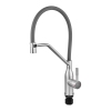 Смеситель для кухни MIXXUS PREMIUM GRAVITY 017 NUT SS COLOR REFL.GREY (Цвет нержавеющая сталь+силик. излив серый) (MI8407) купить в САНН Одесса, изображение 4