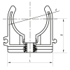 Крепление для PPR трубы 25 Koer K0075.PRO (KP0090) купить в САНН Одесса