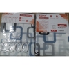 Шторка для ванной ZERIX SCP-002-180x180 из PEVA (полиэтиленвинилацетата) (Узор "Квадраты" сине-голубые) (ZX5001) купить в САНН Одесса, изображение 3