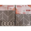 Шторка для ванной ZERIX SCP-012-180x180 из PEVA (полиэтиленвинилацетата) (Узор "Зигзаг" серый) (ZX6085) купить в САНН Одесса, изображение 4