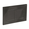 Панель смыва KOER KT-0602-16 240x160x10mm пластиковая, кнопка квадратная (цвет черный глянцевый) (KR5182) купить в САНН Одесса, изображение 4