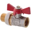 Кран с американкой 1/2" прямой Waterpro красный (WP0151) купить в САНН Одесса, изображение 3