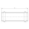 Муфта надвижная KOER KQ.C54 PRESS-INOX AISI 304 54x54 (KR6320) купить в САНН Одесса