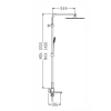 Душевая колонна со смесителем KOER KB-56009-12, 3 функции (Цвет матовое золото) (KR5989) купить в САНН Одесса, изображение 3