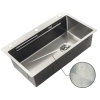 Мойка Zerix ZH7545-SET-05 DECOR NANO-SILVER (3.0/0.8) с нерж. стали, комплект (нержавейка) (ZM5584) купить в САНН Одесса, изображение 4