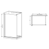 Душевая перегородка Walk-In MIXXUS PREMIUM FLAT SP01-120x200-TR CHROME прозрачное стекло 8мм (MI6852) купить в САНН Одесса, изображение 3