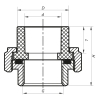 Сгон-американка ВР 32x1F PPR Koer K0131.PRO (KP0166) купить в САНН Одесса