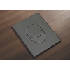 Панель смыва KOER KT-0606-07 157x198x3mm пластиковая, кнопка округленная (цвет графит) (KR5712) купить в САНН Одесса
