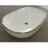 Раковина накладная MIXXUS PREMIUM ELLIPSE-0105 EDGE GOLD 600х400х150mm (MP6564) купить в САНН Одесса, изображение 2