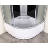 Бокс душевой с гидромассажем с высоким поддоном MIXXUS STRONG SBH01-90x90x215-GR SATIN серое тонированное стекло 4мм (MI6889) купить в САНН Одесса, изображение 4