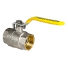 Кран шаровой KOER KR.214.G - 1 1/2" FF ГГВ YELLOW, ручка "рычаг" желтая (KR0136) купить в САНН Одесса, изображение 2