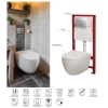 Комплект: MIXXUS PREMIUM ELLIPSE-SET-2102 Унитаз система смыва TORNADO 3.0+ Инсталляция KOER KT-0404 + панель KT-0604-01 CHROME (MP6690) купить в САНН Одесса, изображение 2